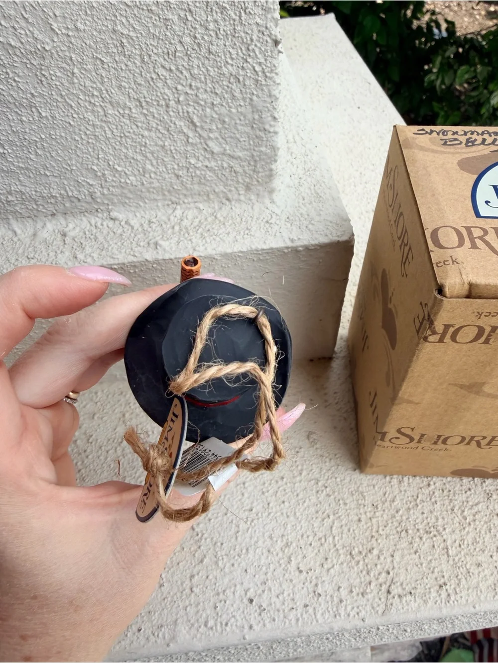 Jim Shore Heartwood Creek Snowman Dangle Bell Ornament 4017611 Enesco 2010 NIB